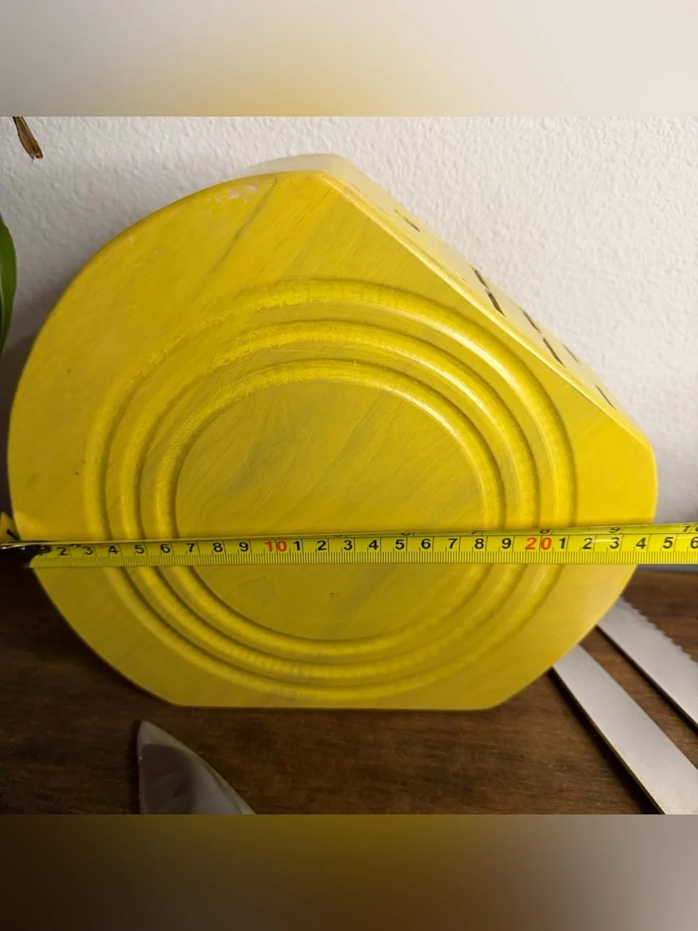 VTG Fiesta Knife Set Yellow Color Complete 10 Pieces in Wood Block Sunflower